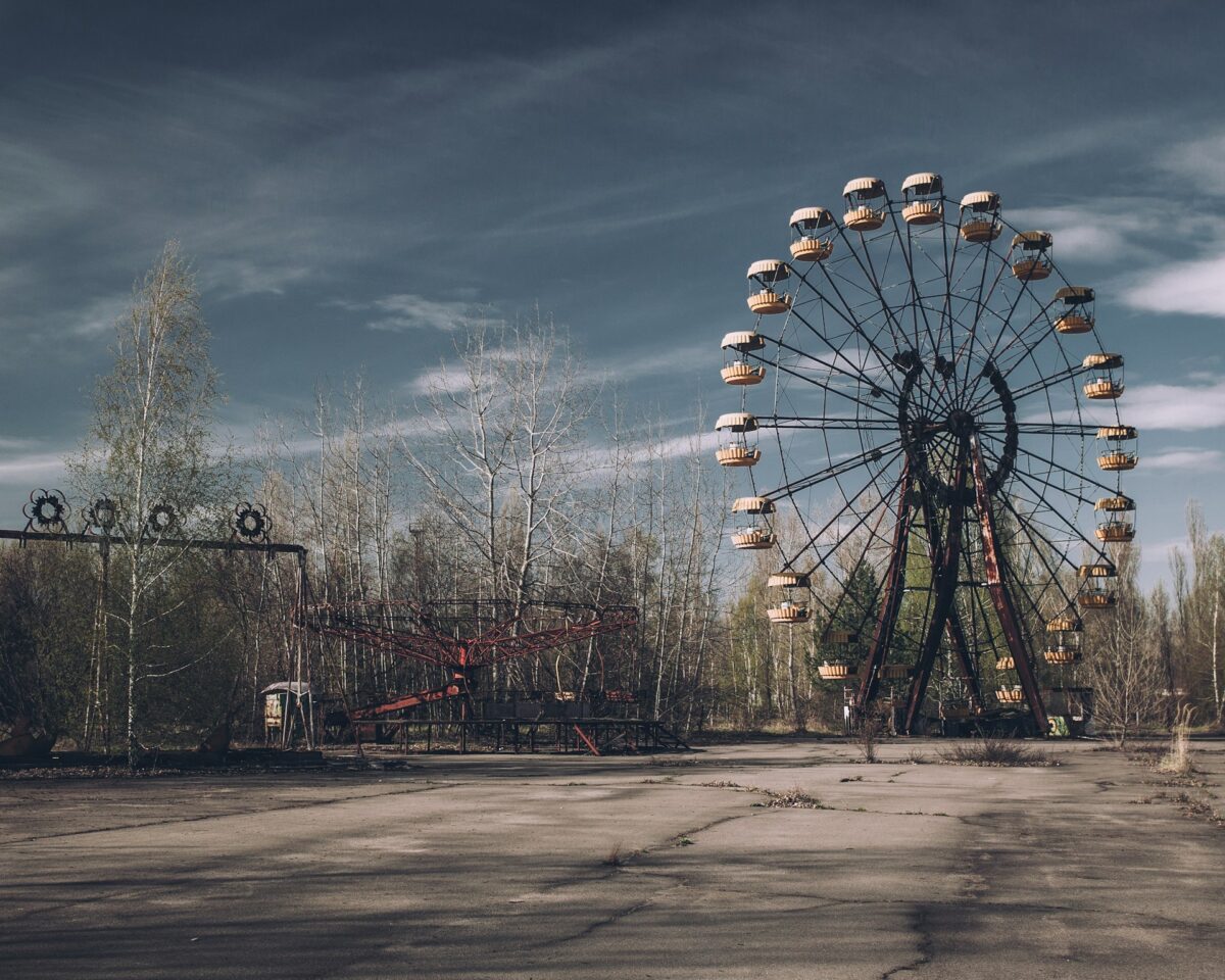 Chernobyl - Pripyat, Ukraine - April 2009 Ferris wheel