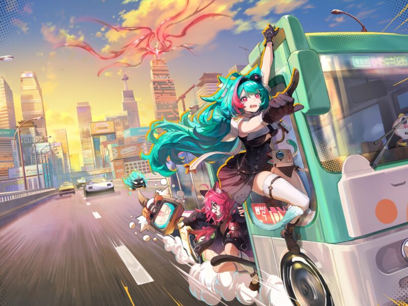 Anime-style urban open-world city scene representing Neverness to Everness and Perfect World’s live-service gaming strategy.