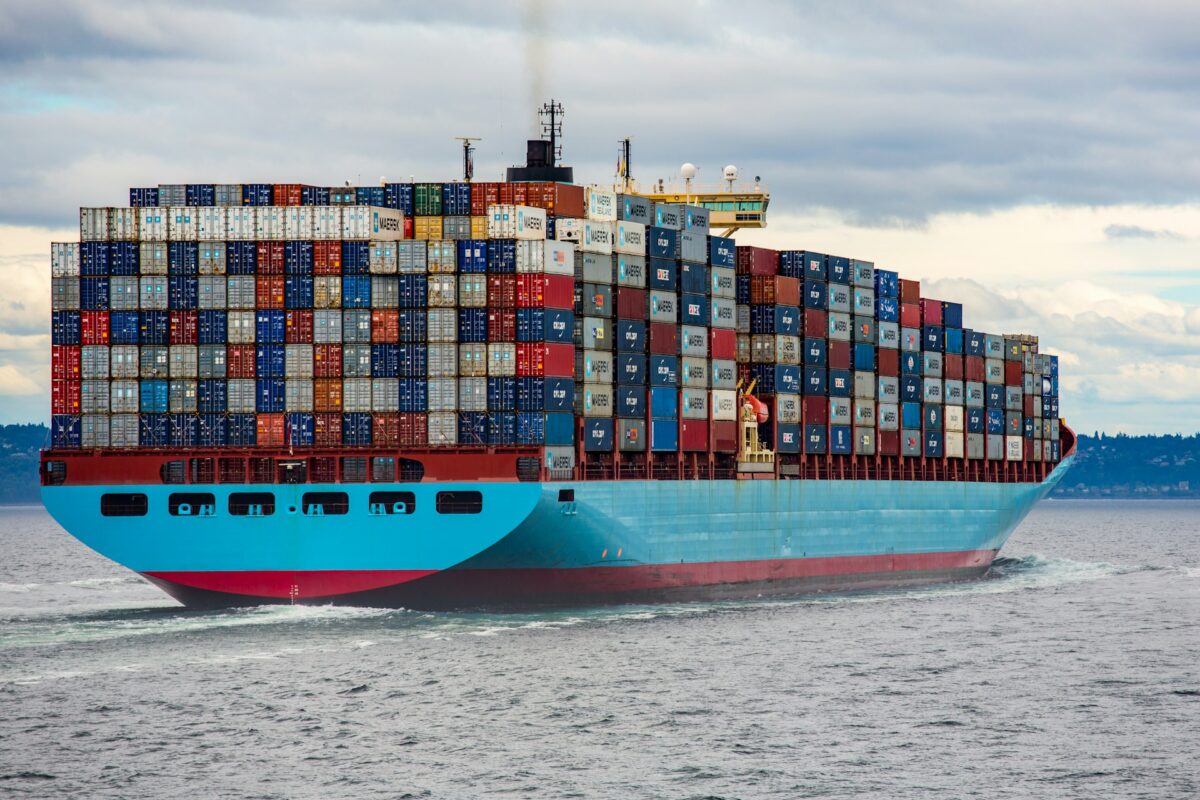 Cargo ship sailing near Somalia as piracy risk adds pressure to global shipping routes.