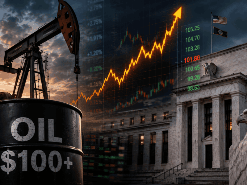 Oil’s Break Above $100 Raises Fed Hike Odds, but Economists Still Expect a Pause