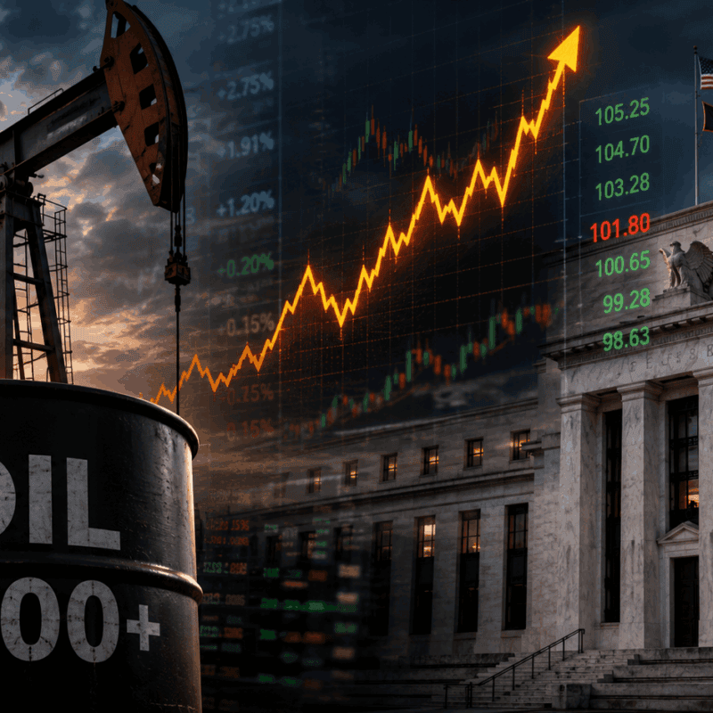 Oil’s Break Above $100 Raises Fed Hike Odds, but Economists Still Expect a Pause